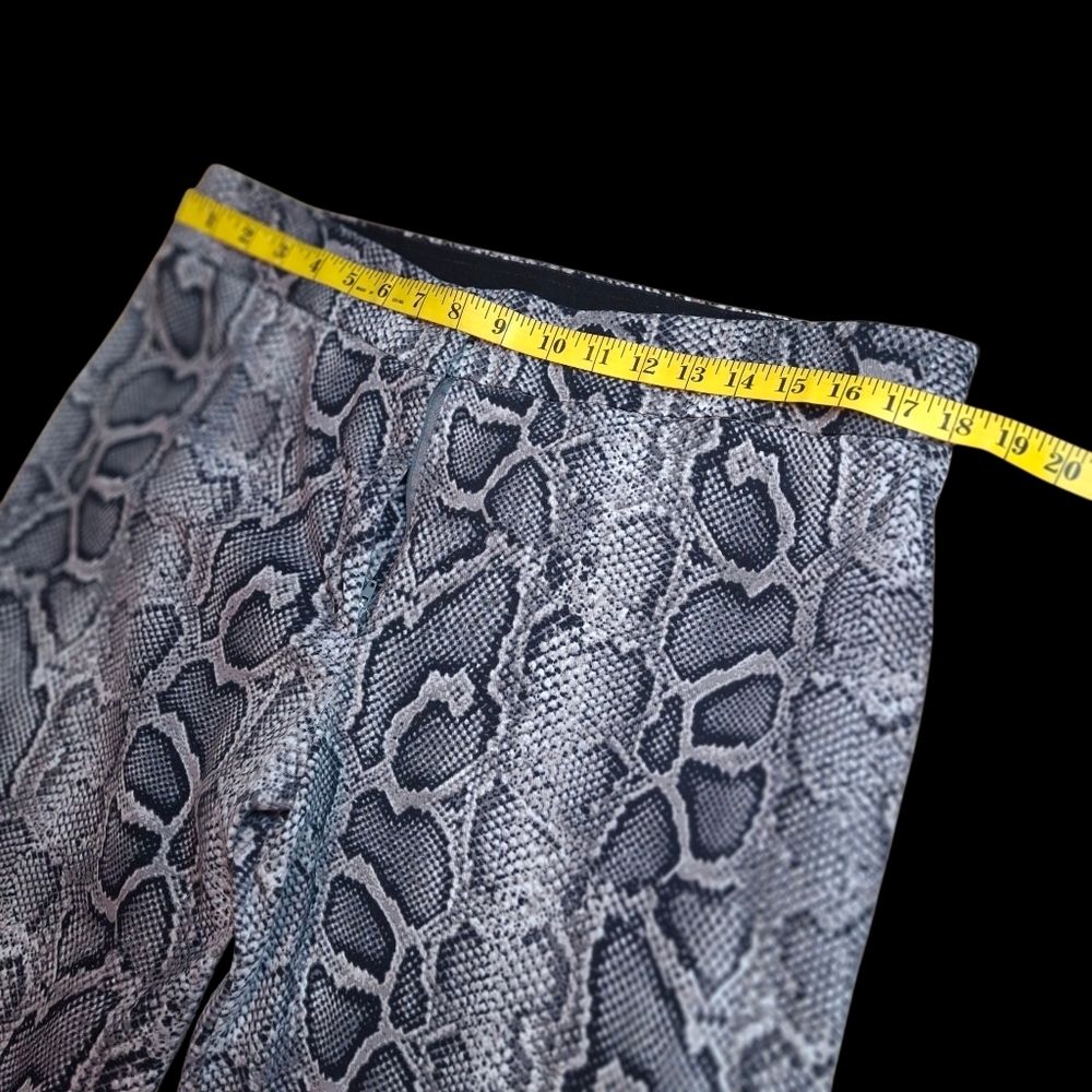 Michael Kors Snakeskin Print Cotton Stretchy Ankle Pants Women Size 16 - Picture 11 of 14